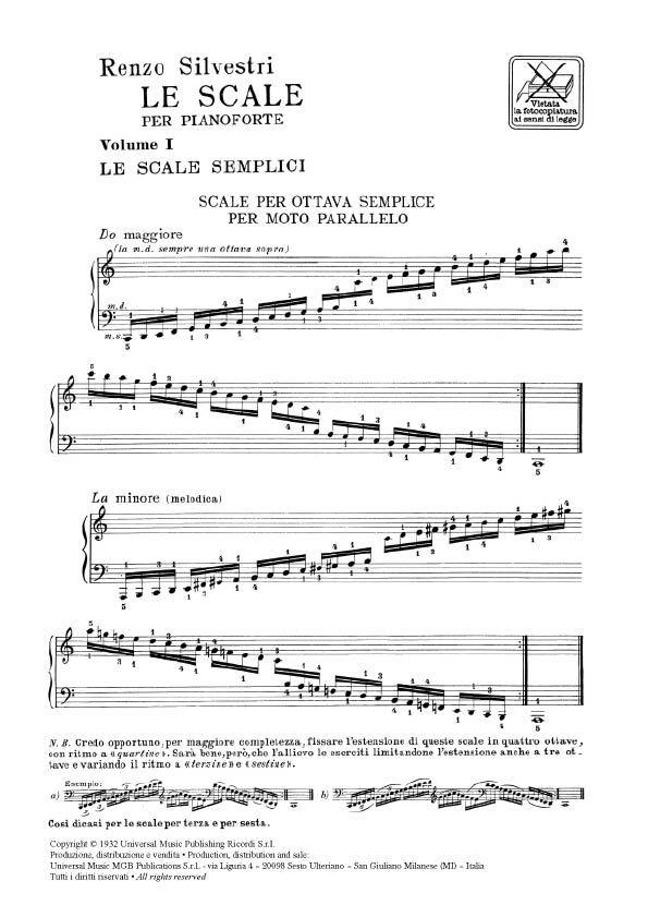 Le Scale Per Pianoforte Vol. I - pro klavír